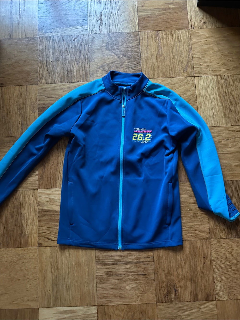 Disney Blue Marathon 26.2 Graphic Zip Jacket